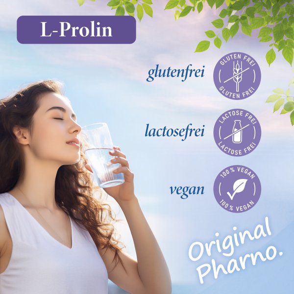 L-Prolin-pulver-600g  Etikett